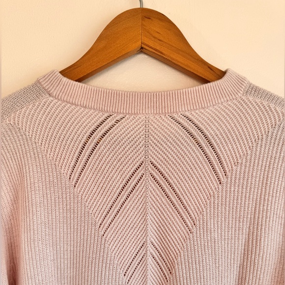 Lululemon Time To Restore Cashmere Knit Sweater Thumbholes - Misty Pink Size 8 - Picture 16 of 16